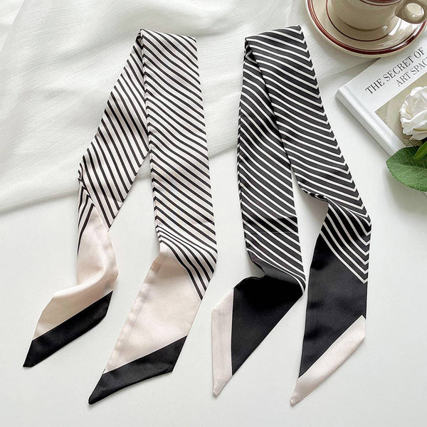 Striped Skinny Scarf