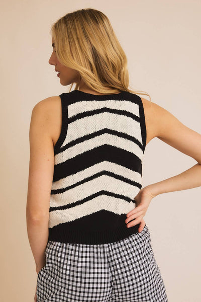 Reagan Color Block Sweater Tank