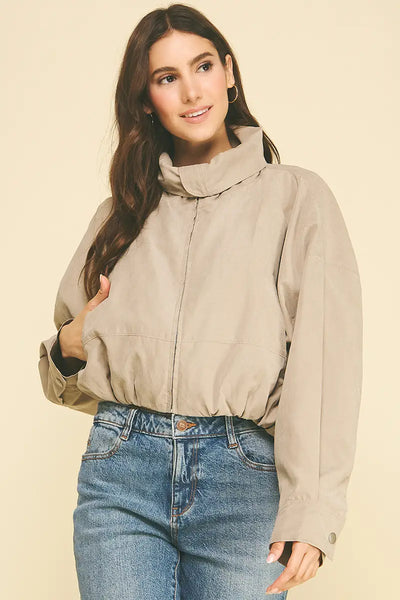 Blake Suede Cropped Jacket