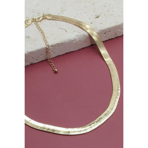 Classic Wide Snake Chain Necklace