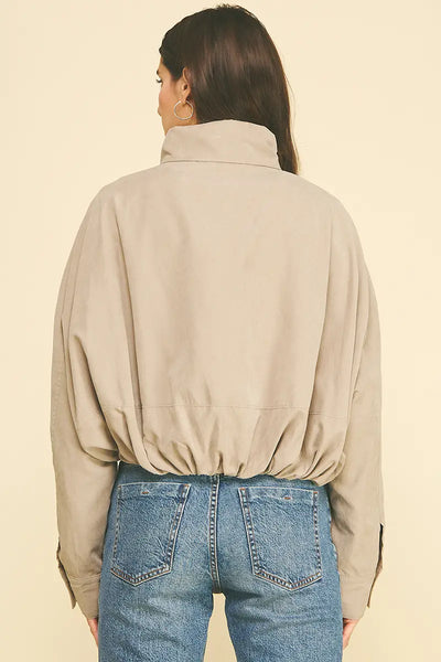 Blake Suede Cropped Jacket