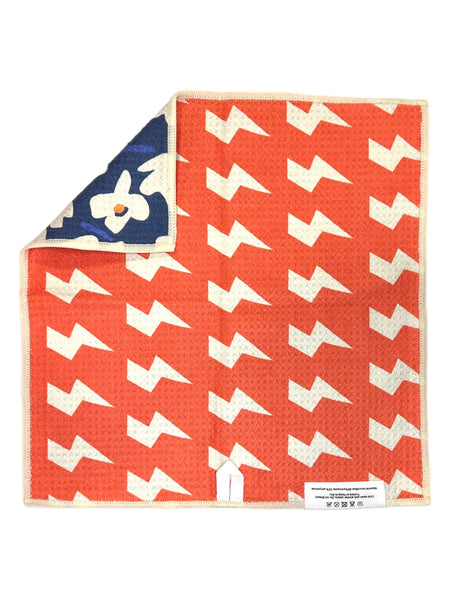 Aqua Daisy Reversible Washcloth