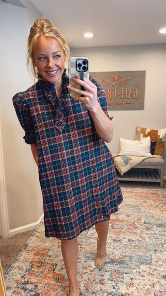 Caroline Plaid Dress