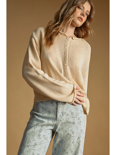 Lennon Button Cardigan