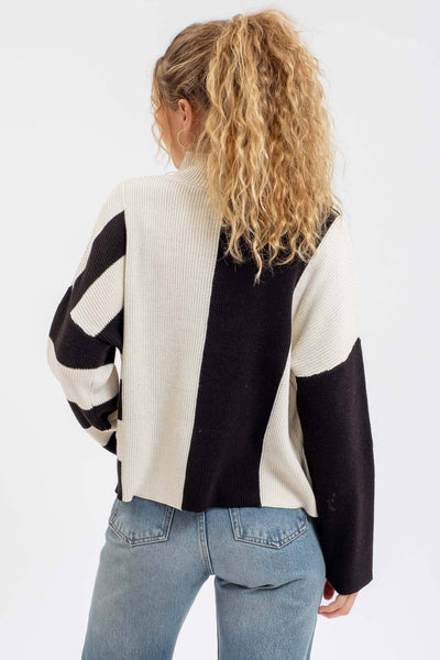 Rosie Striped Colorblock Sweater