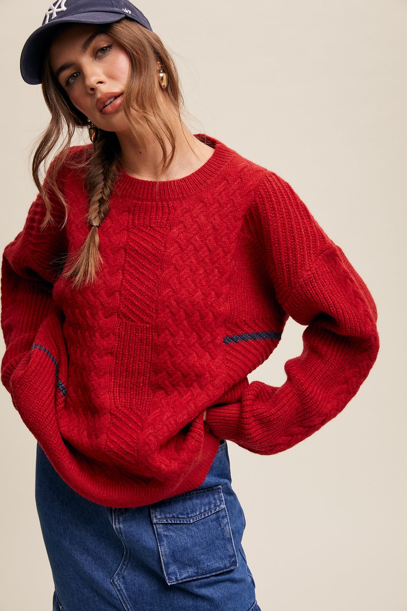 Sophia Cable Knit Sweater