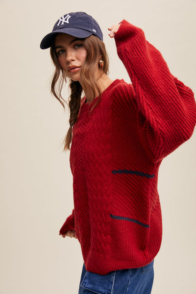 Sophia Cable Knit Sweater