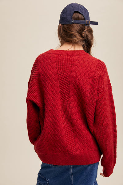 Sophia Cable Knit Sweater