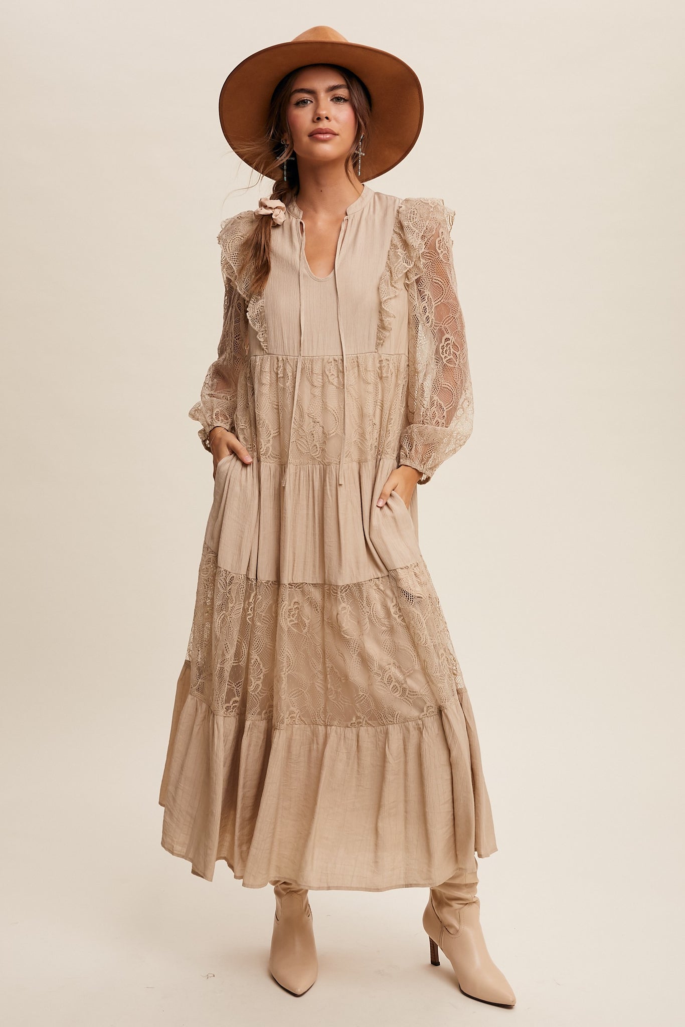 Blayke Lace Long Dress