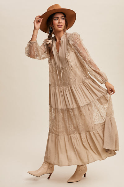 Blayke Lace Long Dress