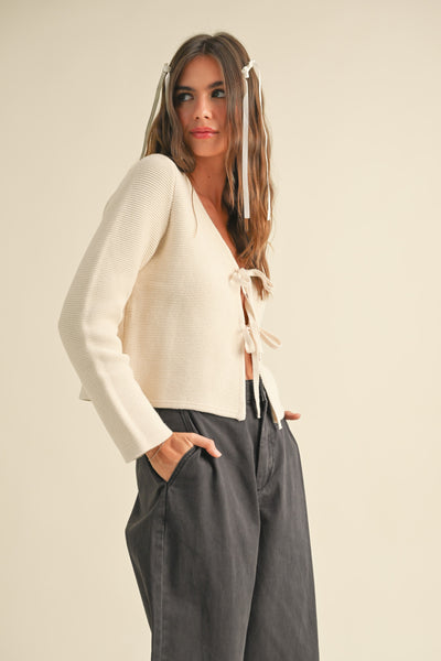 Alaina Tie Front Cardigan