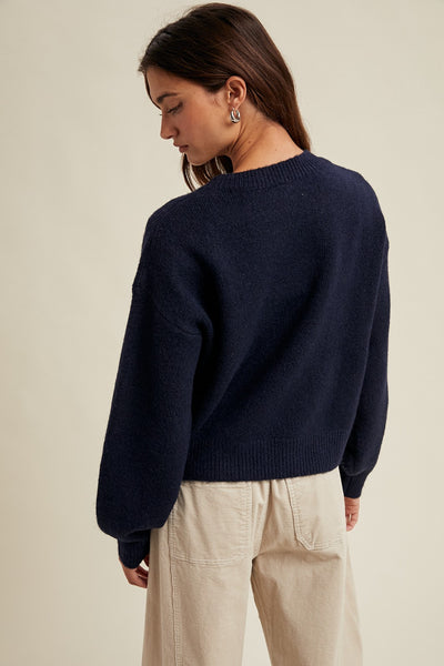 Grace Flower Knit Sweater