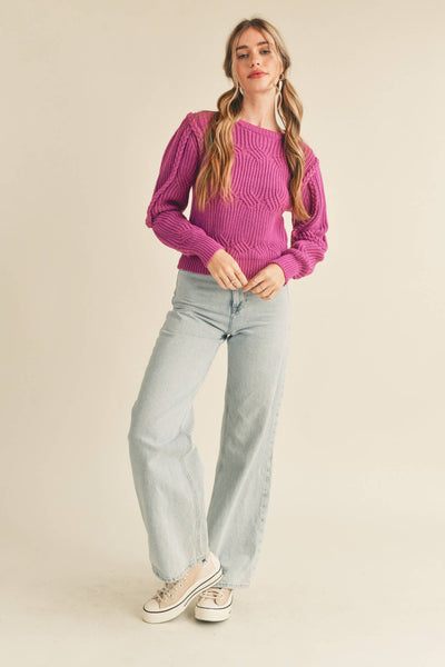 Katie Braided Cable Knit Sweater