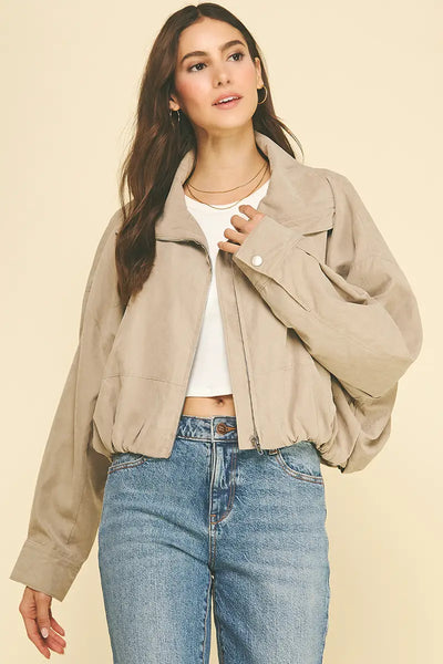 Blake Suede Cropped Jacket