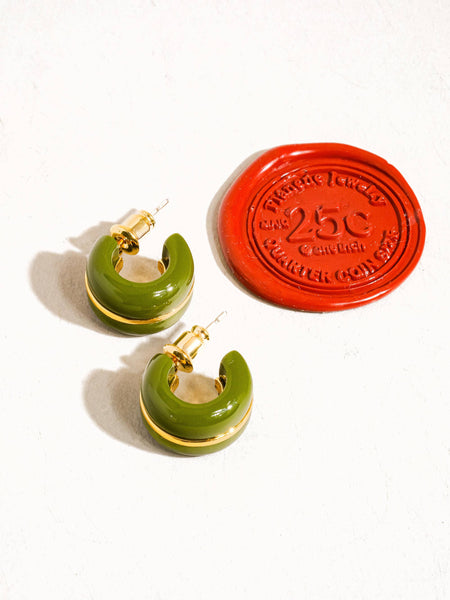 Arlo Small C Hoop Earring