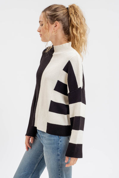 Rosie Striped Colorblock Sweater