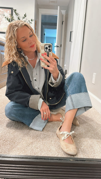 Harlow Raw Hem Cuffed Jeans