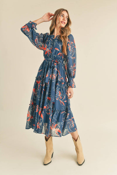 Poppy Tiered Midi Dress