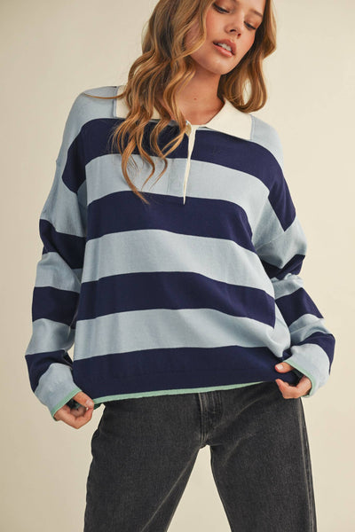 Laura Rugby Long Sleeve Top