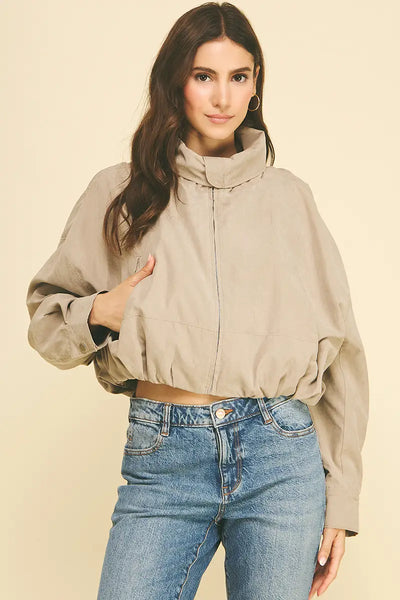 Blake Suede Cropped Jacket