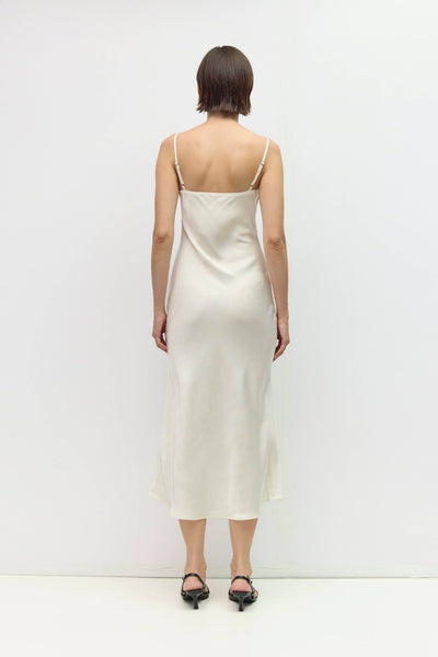 Jasmine Crinkle Satin Dress