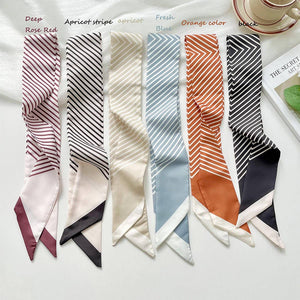 Striped Skinny Scarf
