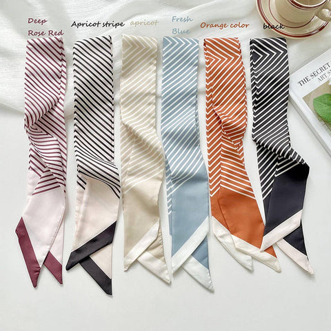 Striped Skinny Scarf
