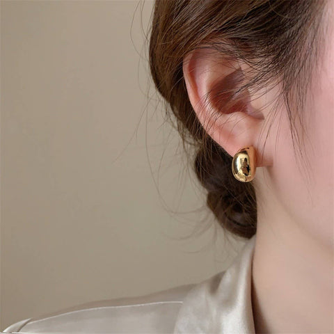 Simple Gold Earrings