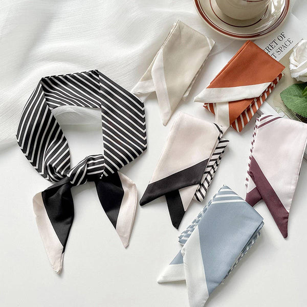 Striped Skinny Scarf