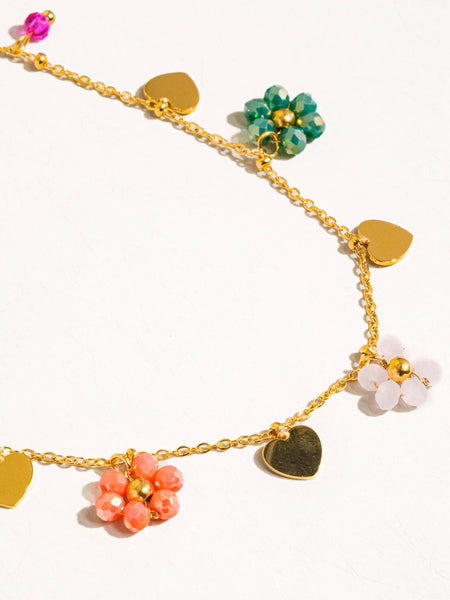 Miriam Flower & Hearts Necklace
