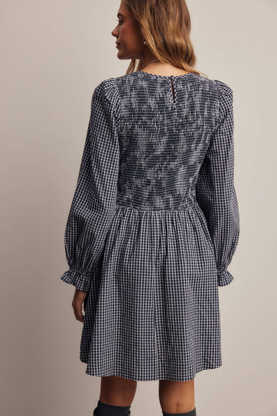 Nora Smocked Gingham Dress