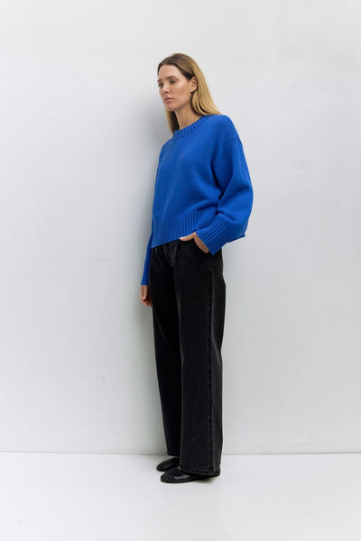 Asher Cobalt Blue Sweater