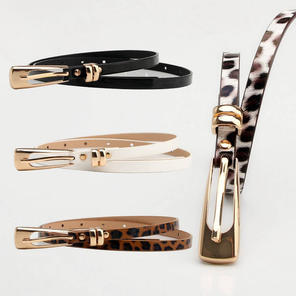 Classic Leopard Thin Belt