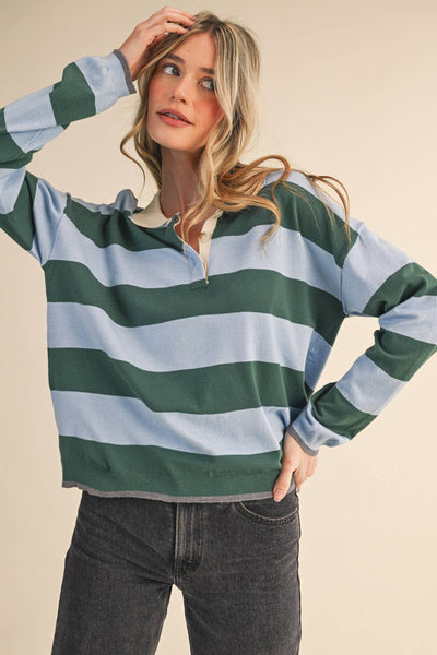 Laura Rugby Long Sleeve Top