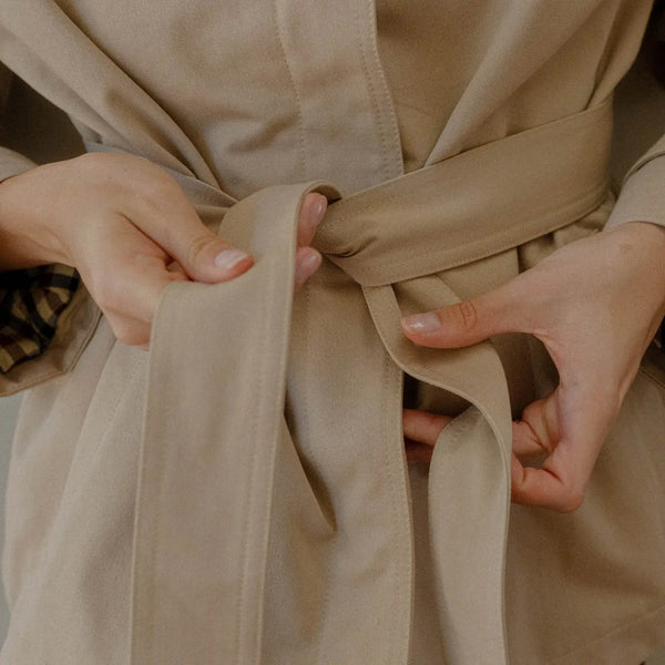 Olivia Funnel Neck Trench Coat
