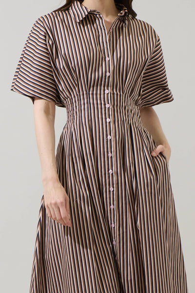 Winnie Pleated Midi Dress