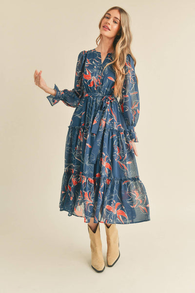 Poppy Tiered Midi Dress