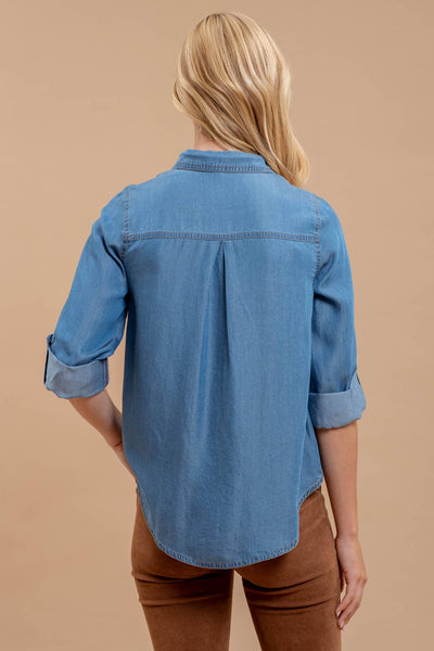 Olivia Chambray Button Down