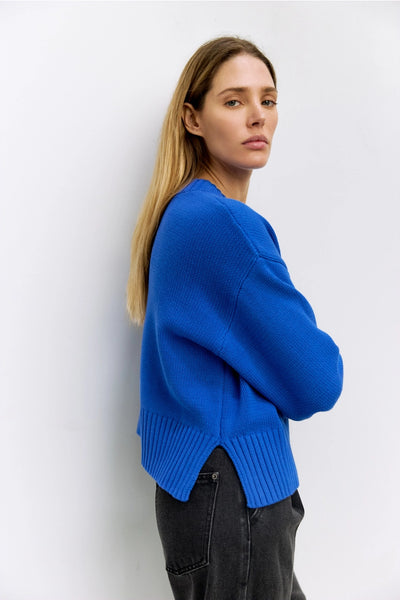 Asher Cobalt Blue Sweater