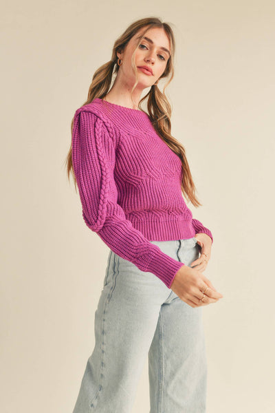 Katie Braided Cable Knit Sweater