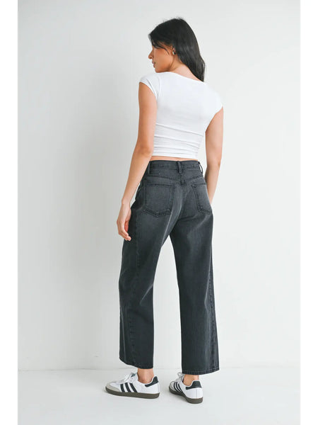 Madalyn Barrel Black Jean