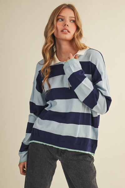 Laura Rugby Long Sleeve Top