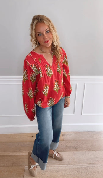 Sophia Stitched Detailed Top