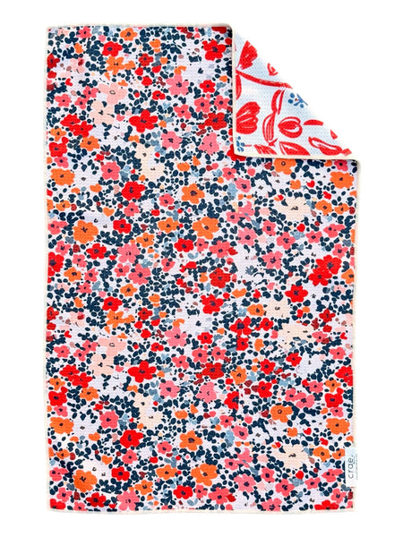 Rust and Rows Reversible Hand Towel