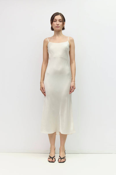 Jasmine Crinkle Satin Dress