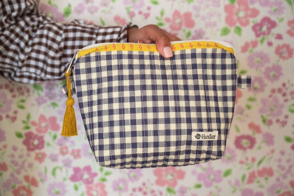 Teddy Quilted Zipper Pouch