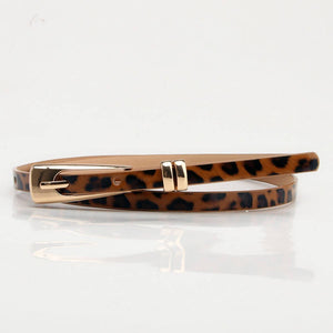 Classic Leopard Thin Belt