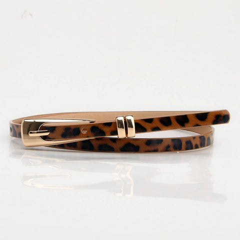 Classic Leopard Thin Belt