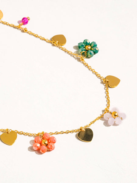 Miriam Flower & Hearts Necklace