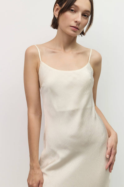 Jasmine Crinkle Satin Dress